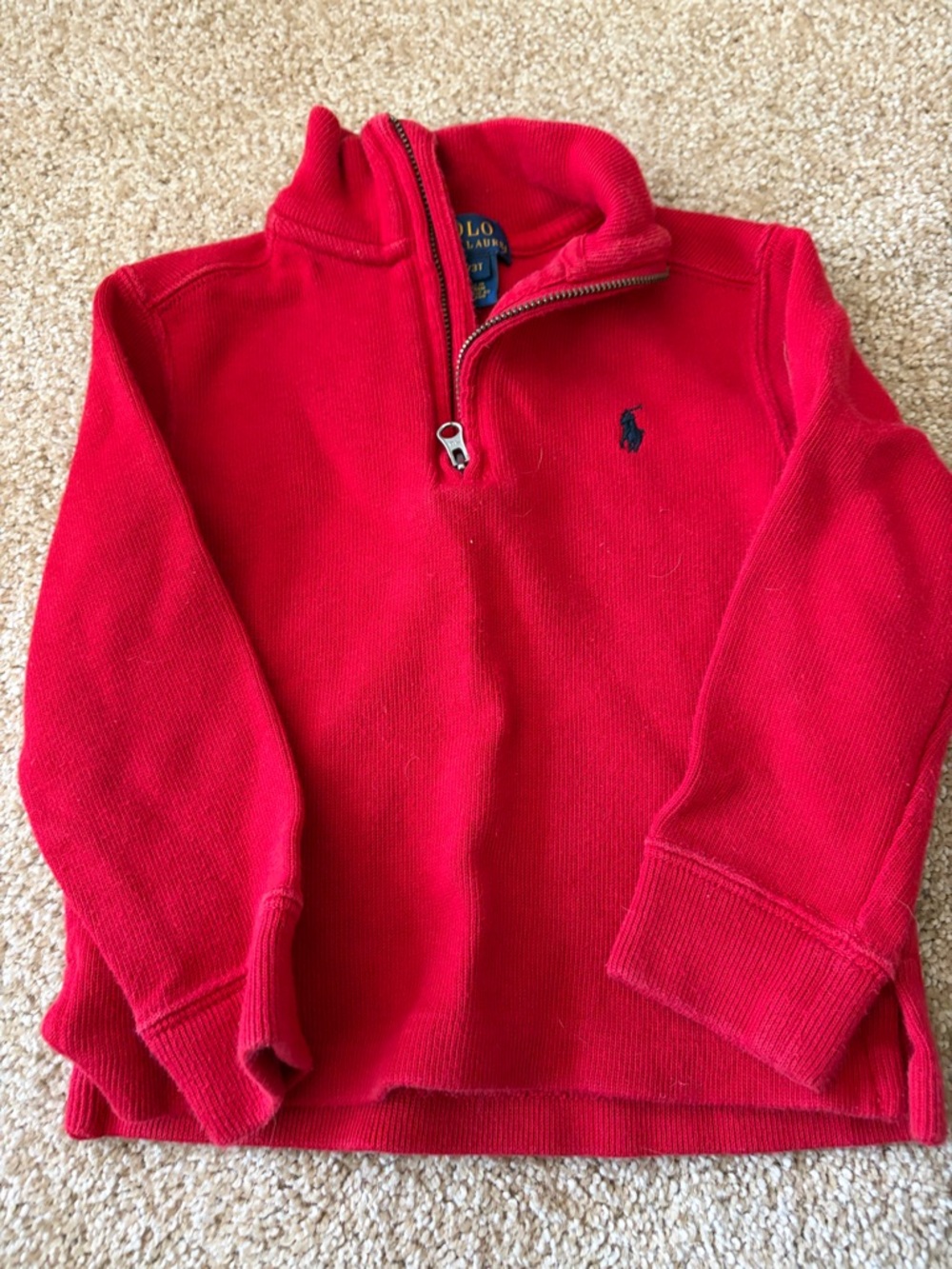 Polo Ralph Lauren Red Half-Zip Pullover